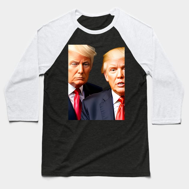 Trumping the Meme Game: CEO Donald Trump at Meme University Baseball T-Shirt by Starseed666